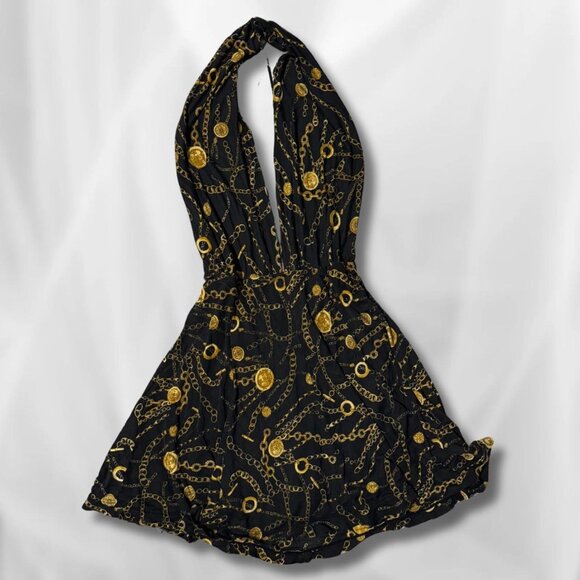 Vintage 100% Silk Victroia's Secret Halter Romper